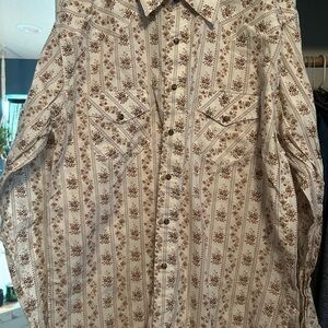 Men's Western Floral Dress Shirt